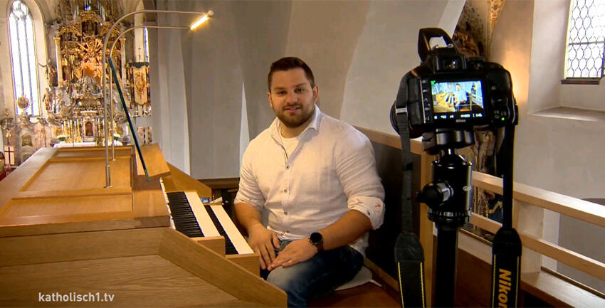 Organist und Youtuber Andreas Dasser (katholisch1.tv)