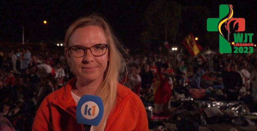 Video Vigil mit Papst