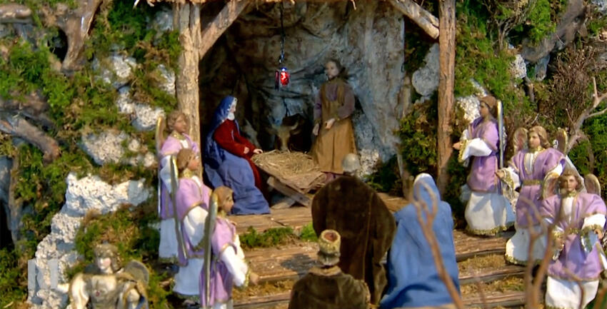 Die Krippe in der Burgstallkapelle (katholisch1tv)