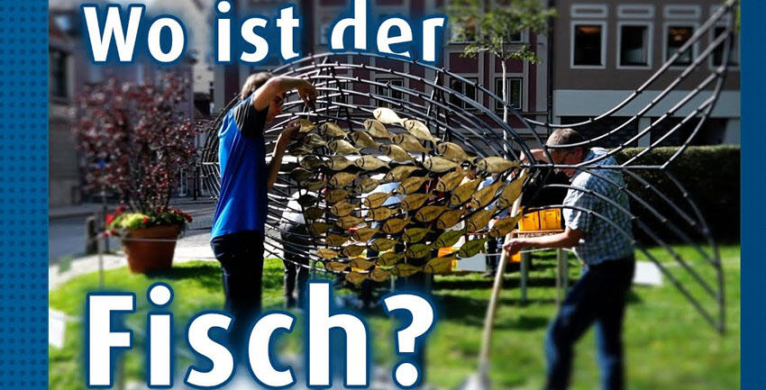 Fischskulptur kommt und geht wieder