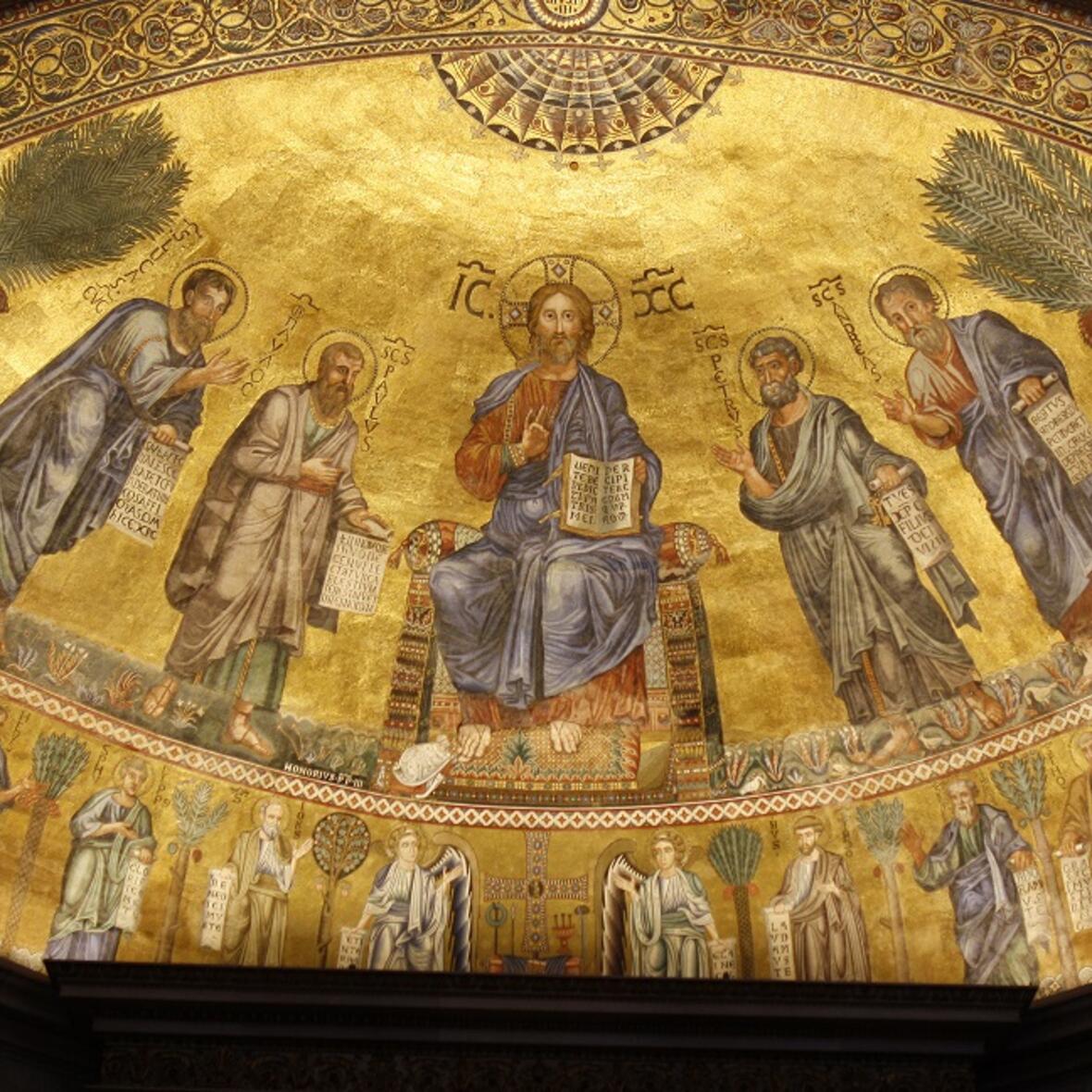 Apsismosaik Sankt Paul vor den Mauern in Rom (Foto: Dr. Peter C. Düren)