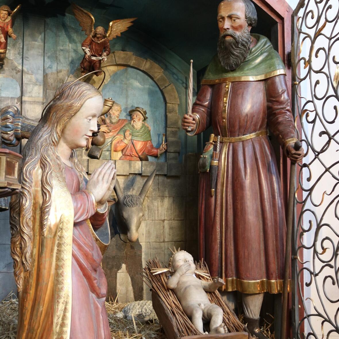 Die Heilige Familie (Augsburger Domkrippe). Foto: Dr. Peter C. Düren