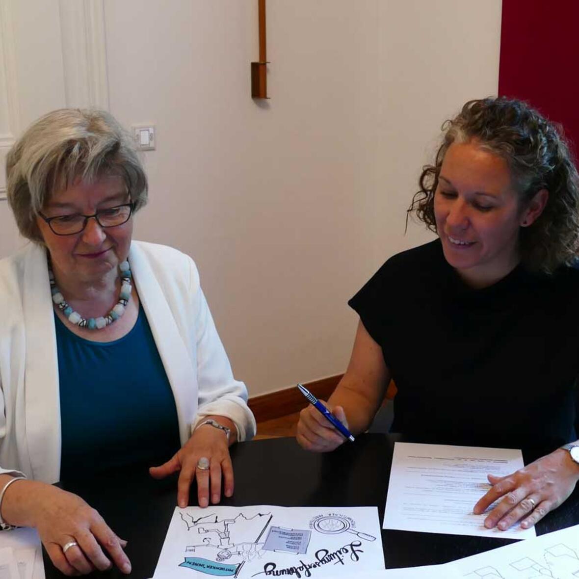 Marlene Gölz, eine der beiden Mentees aus dem Bistum Augsburg, wurde bei dem Projekt von Maria-Anna Immerz als Mentorin begleitet. (Foto: Lydia Schwab)