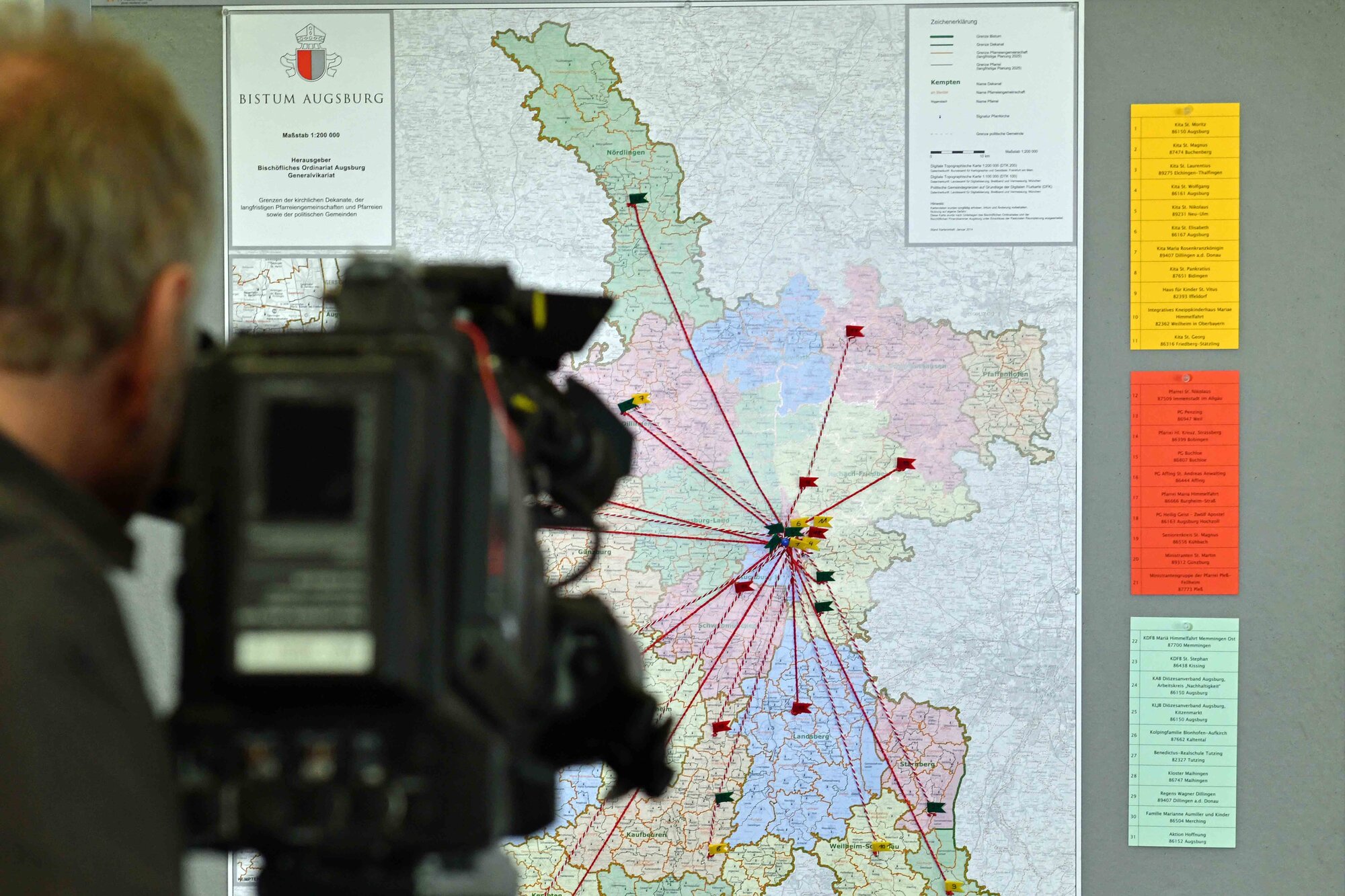 Die eingereichten Projekte verteilen sich auf das gesamte Bistumsgebiet.