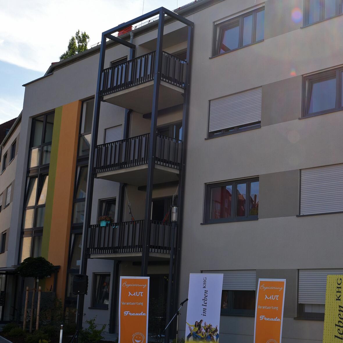 Der neue Anbau bietet Wohnraum für 54 Studierende. (Foto: Simone Zwikirsch/pba)