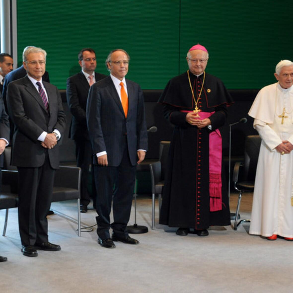 Begegnung von Papst Benedikt XVI. mit Vertretern der jüdischen Gemeinde am 22. September 2011 im Deutschen Bundestag.