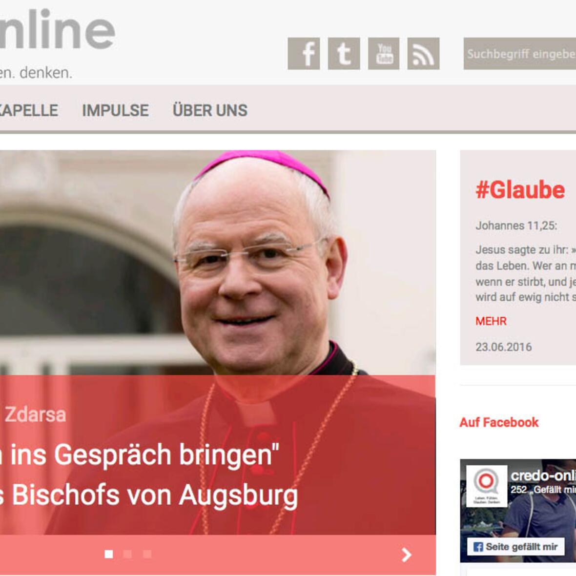 Screenshot von credo-online.