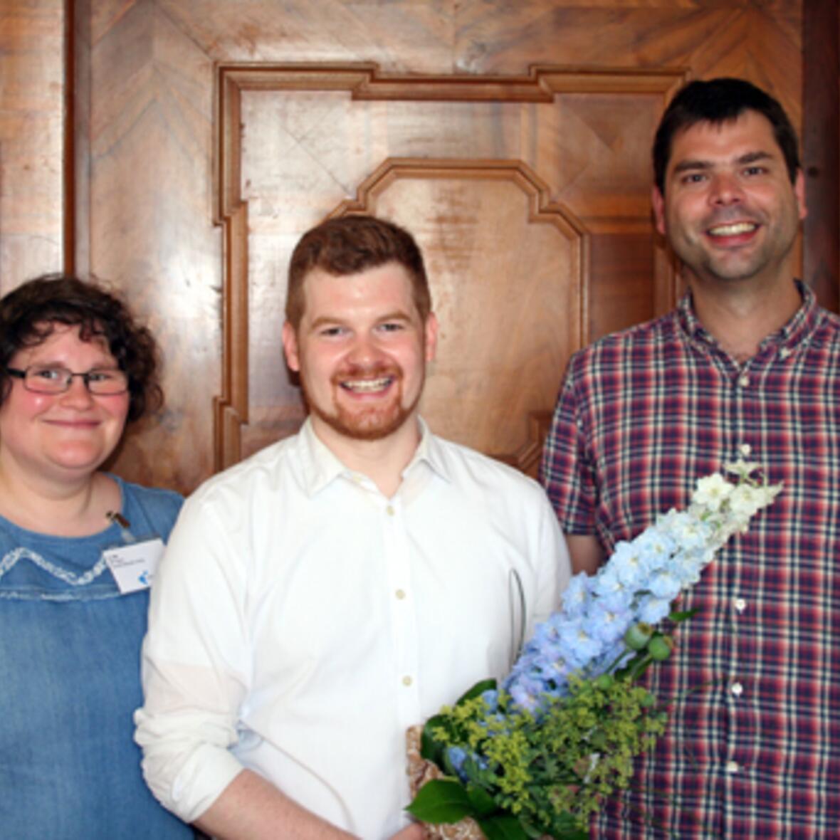 Der neue Landesvorsitzende des BDKJ, Daniel Köberle (Mitte). Foto: BDKJ 