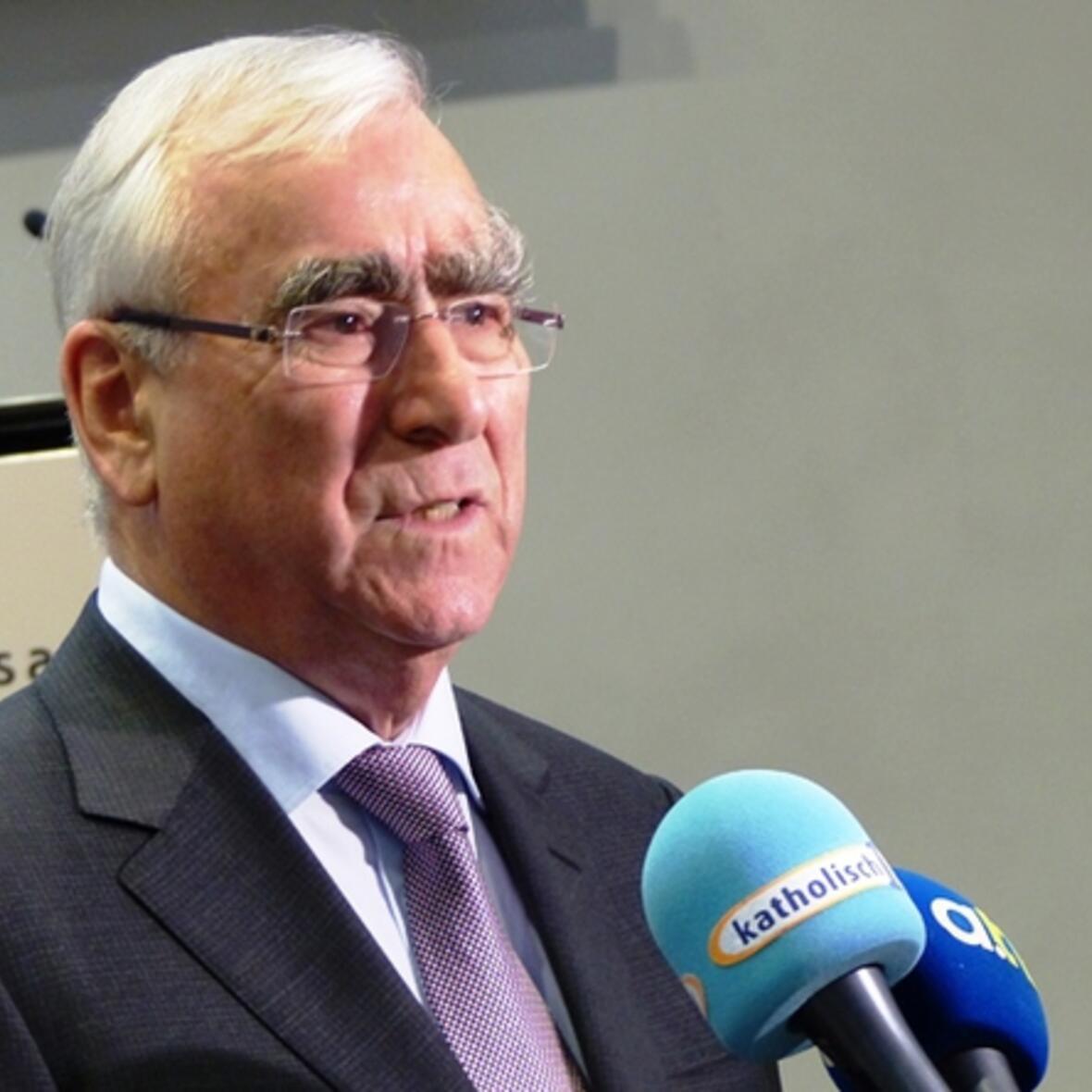 Der ehemalige Bundesfinanzminister Theo Waigel machte sich für ein christliches Europa stark. (Foto: Diözesanrat / Beate Dieterle)