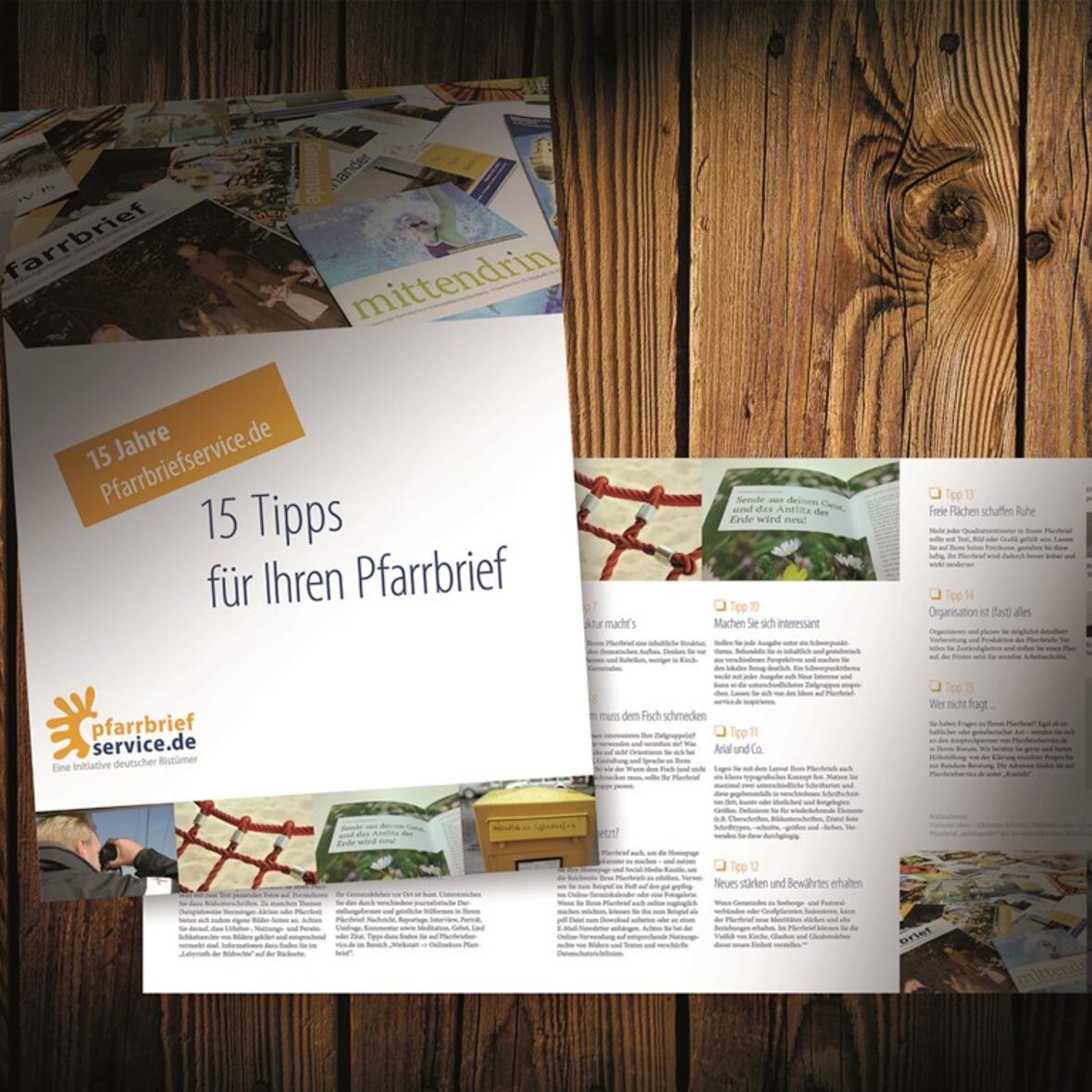 Die Pfarrbriefmacher dürfen sich auf ein besonderes Geschenk freuen: „15 Tipps für Ihren Pfarrbrief“- ein Selbsttest zum Ankreuzen. (Foto: Pfarrbriefservice.de)