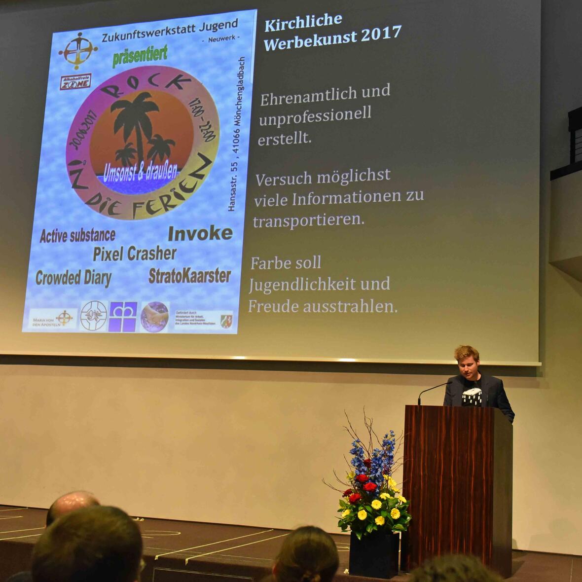 Der Autor und Politikberater Erik Flügge aus Köln war unter anderem als Redner bei der Jugendwerkwoche zu Gast. Foto: Maria Steber / pba.