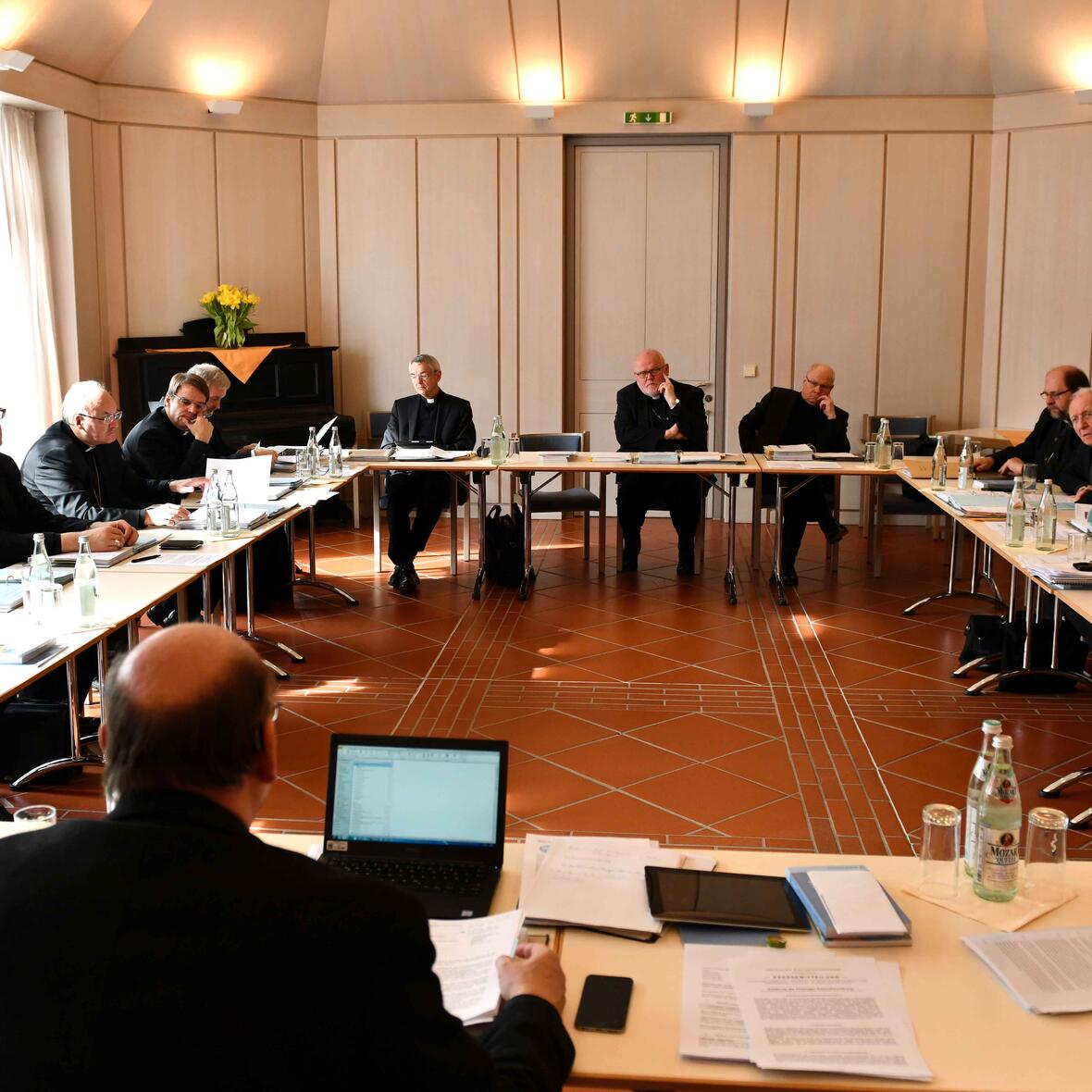 Beratungen der Freisinger Bischofskonferenz im Priesterseminar in Augsburg. (Fotos: Nicolas Schnall / pba)