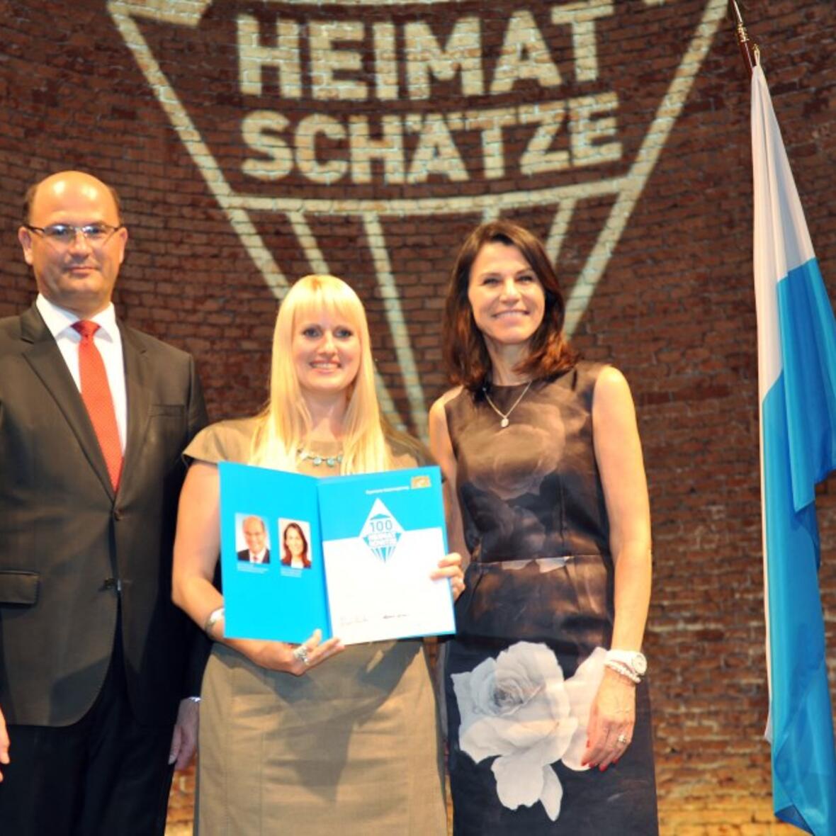 Bei der Preisverleihung nahm Kathrin Rottmann den Preis für das Diözesanmuseum entgegen. (Foto: Bayerisches Staatsministerium der Finanzen, für Landesentwicklung und Heimat)