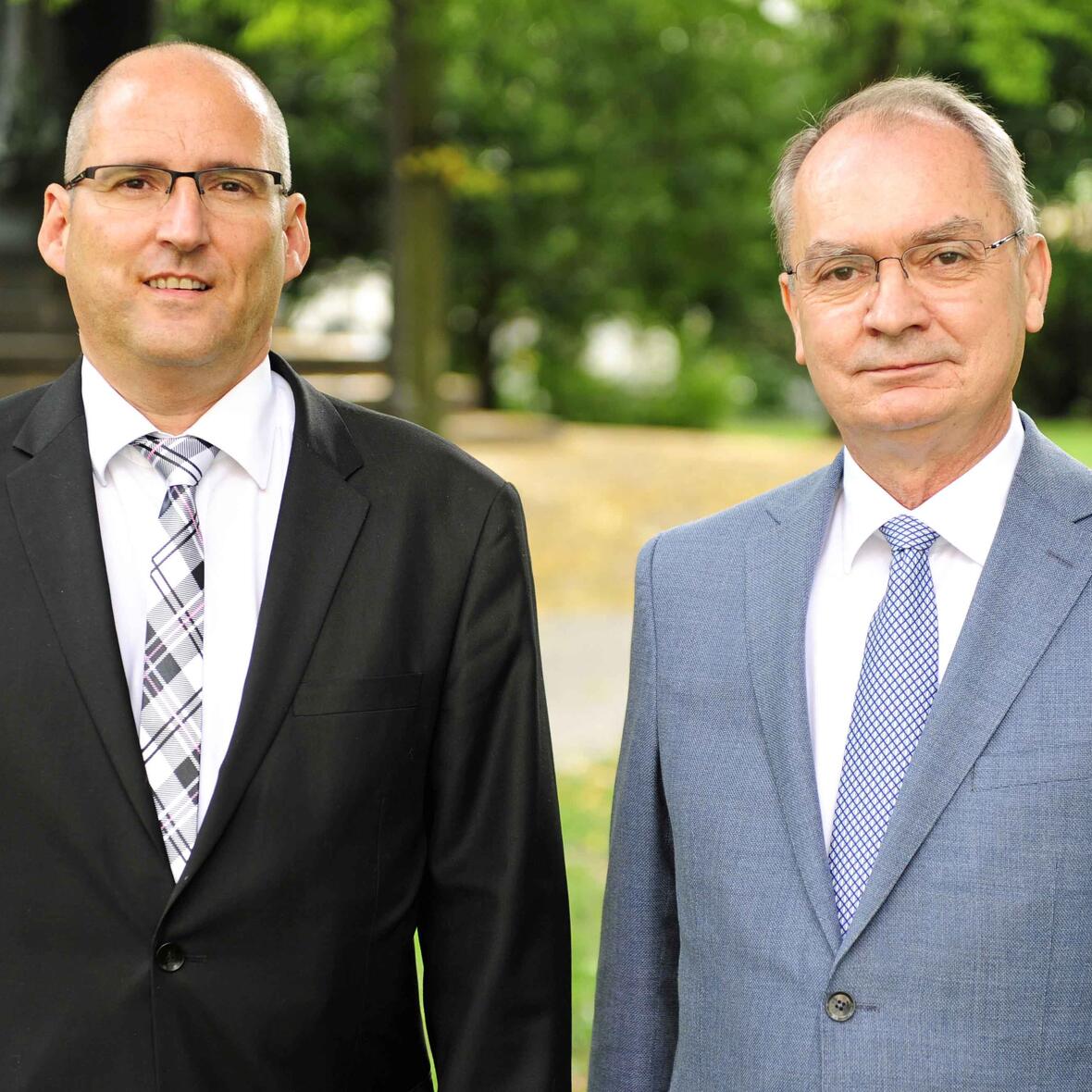 Peter Kosak (links) und Ulrich Haaf. (Foto: pba/Nicolas Schnall)