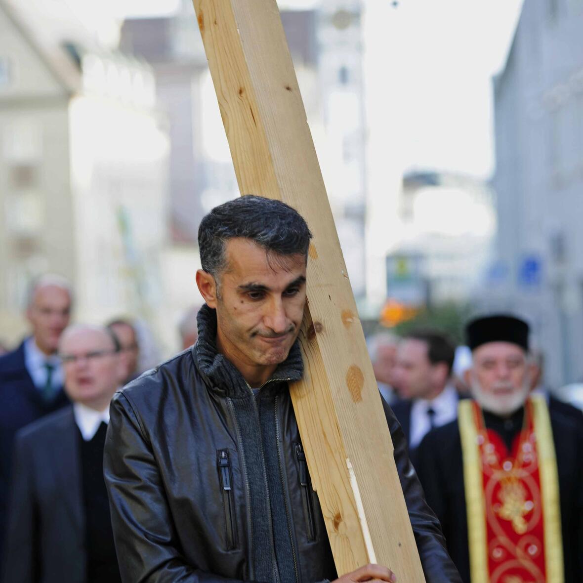 Das Kreuz als das Sinnbild für die Situation der verfolgten Christen weltweit. (Foto: pba/Nicolas Schnall)