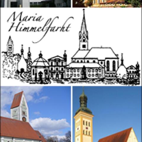 Memmingen, Buchloe, Tannhausen, Erkheim und Baar: Fünf von 85 Kirchen mit dem Patrozinium "Mariä Himmelfahrt". (Collage: Sonja Haller/pba)