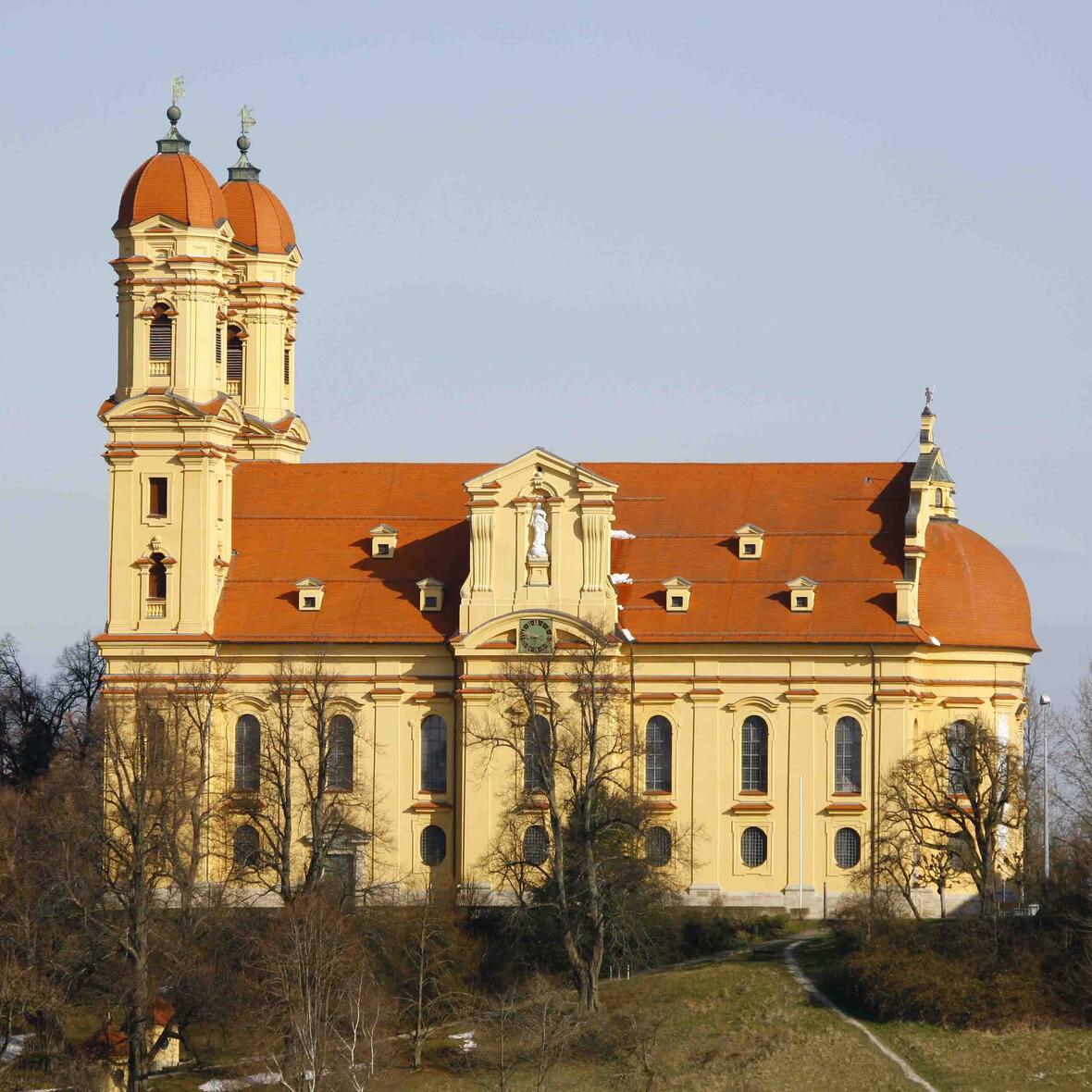 Die Wallfahrtskirche auf dem Schönenberg. (Foto: Tourist-Information Ellwangen)