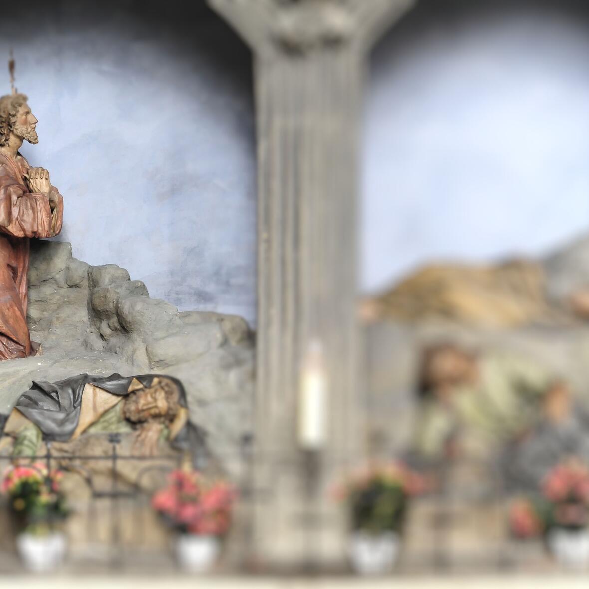 Ölberg-Darstellung im Augsburger Dom. (Foto: Pressestelle Bistum Augsburg/Nicolas Schnall)