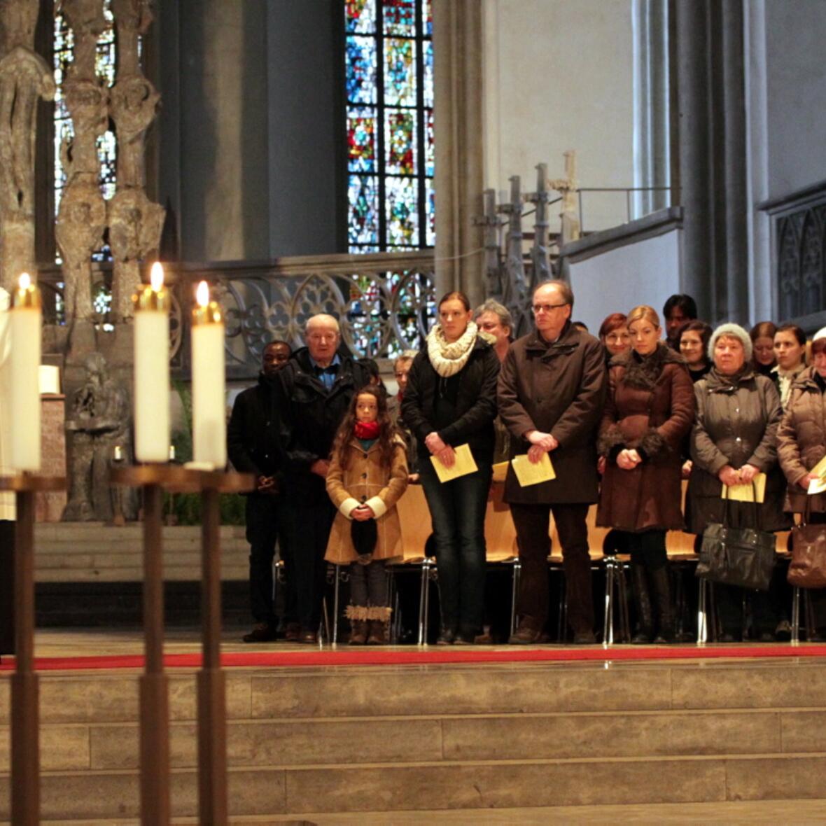 Die Bewerberinnen und Bewerber wohnen im Bistum Augsburg. Aber sie stammen aus verschiedenen Kontinenten. (Foto: Annette Zoepf/pba)