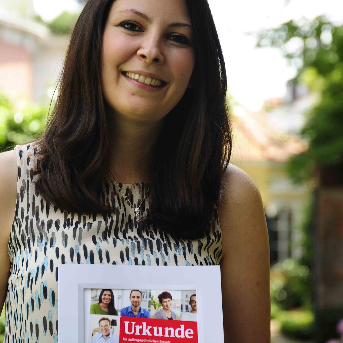 Lehrerin Anna Hofmann: Sie konnte durch eine Stammzellenspende einem jungen Mann das Leben retten. (Foto: pba/Maria Steber)