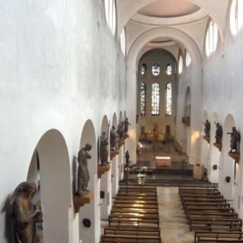 Blick in die Stadtpfarrkiche St. Moritz, Bild. St. Moritz