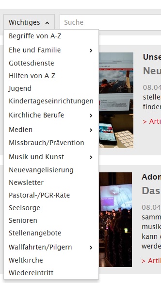 Screenshot Wichtiges