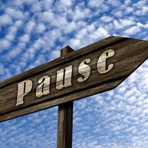 Wegweiser in Richtung Pause 