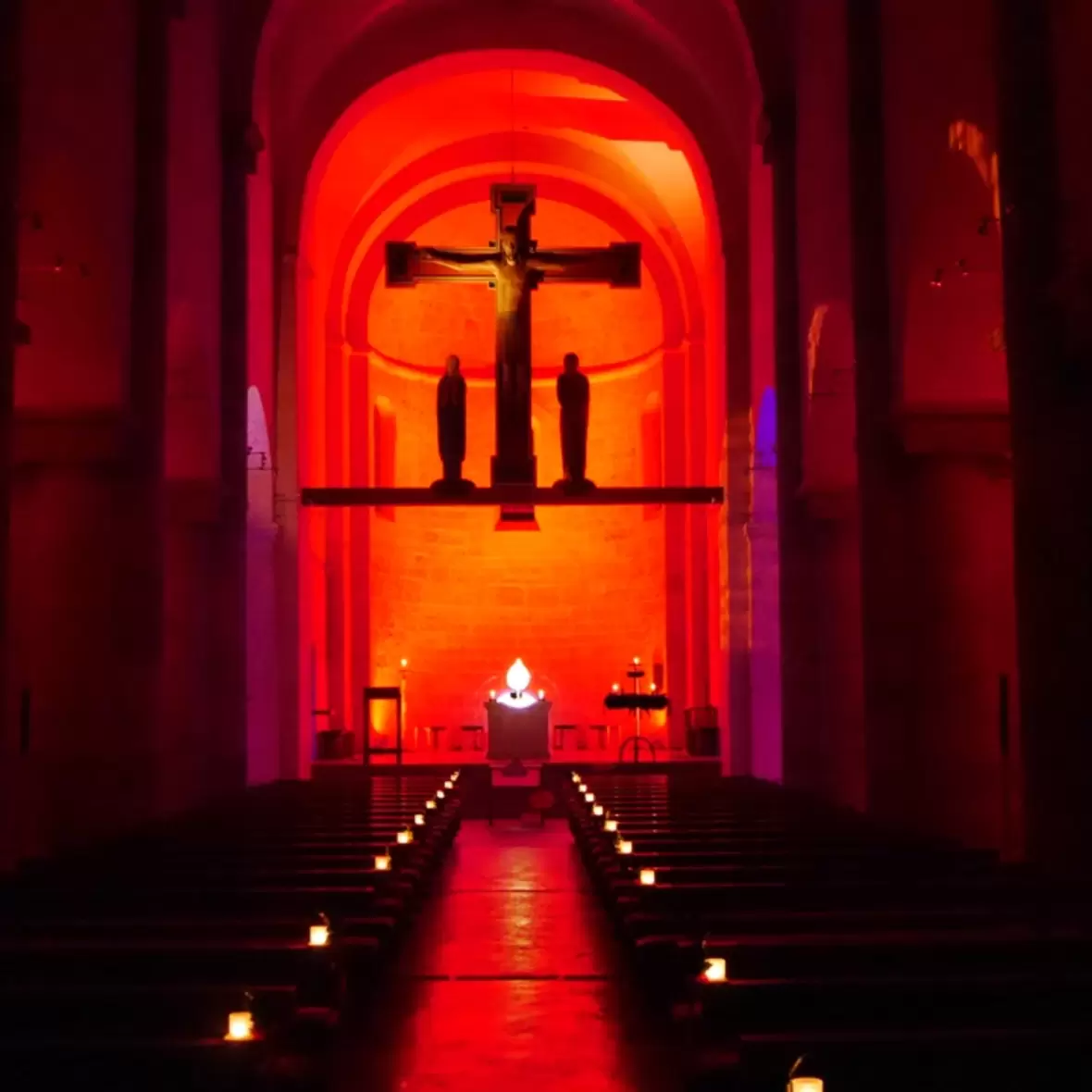 Abende der Versöhnung finden in der Fasten- und Adventszeit statt. Das Bild zeigt die Basilika von Altenstadt. 