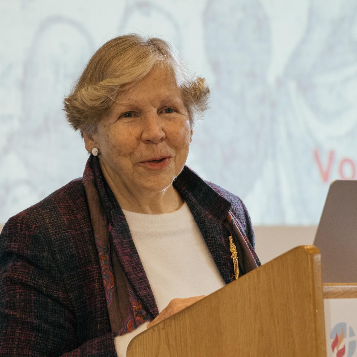 Hanna Barbara Gerl Falkovitz beim Studientag der Evangelisierung